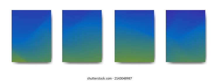 colección de folletos de carátulas de fondo de gradiente colorido para fondos, carteles, pancartas,
