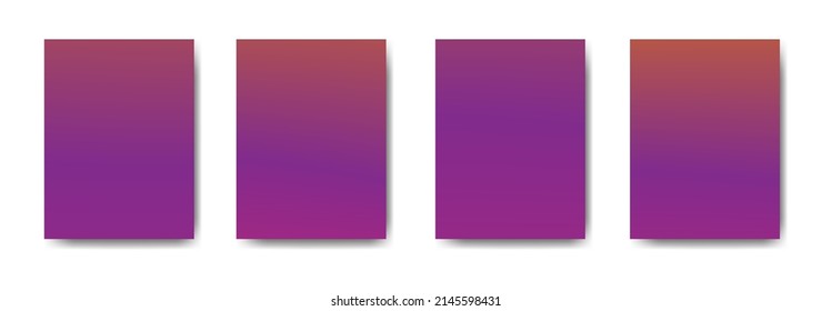 collection of colorful gradient background cover flyers are used for backgrounds, posters, banners,