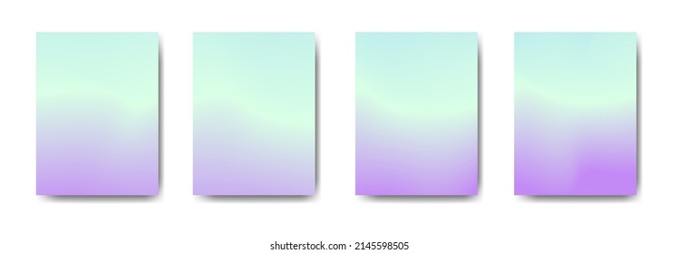 collection of colorful gradient background cover flyers are used for backgrounds, posters, banners,