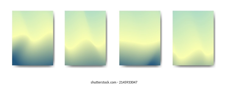 collection of colorful gradient background cover flyers are used for backgrounds, posters, banners,