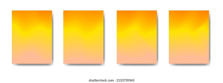 collection of colorful gradient background cover flyers are used for backgrounds, posters, banners,