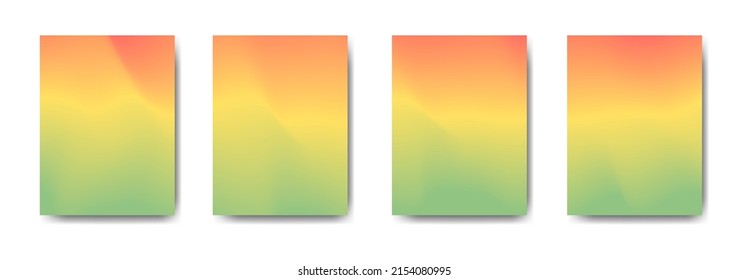 collection of colorful gradient background cover flyers are used for backgrounds, posters, banners,