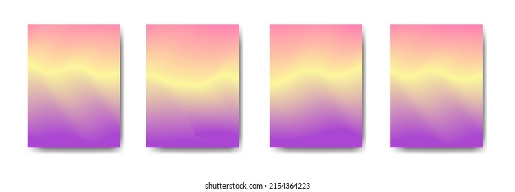 collection of colorful gradient background cover flyers are used for backgrounds, posters, banners, - Powered by Shutterstock - Get 15% off with code: PIKWIZARD15
