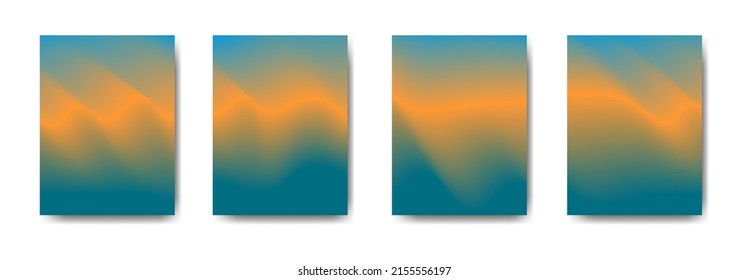 collection of colorful gradient background cover flyers are used for backgrounds, posters, banners
