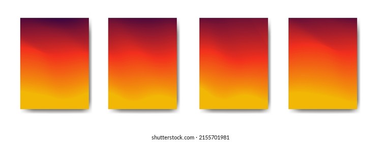 collection of colorful gradient background cover flyers are used for backgrounds, posters, banners
