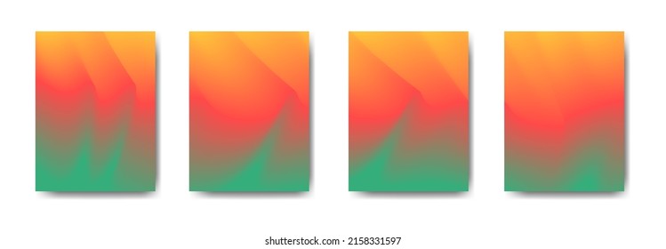se utilizan folletos coloridos de carátulas de fondo degradado para fondos, carteles, pancartas, etc.