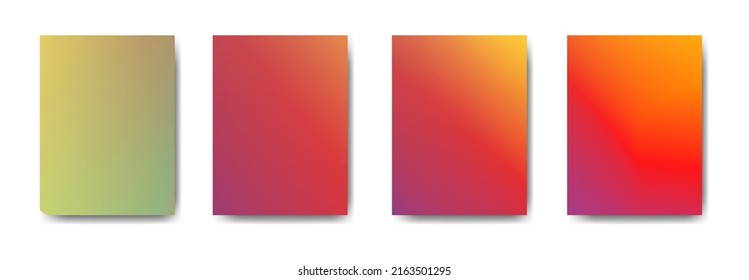 colección de folletos de carátulas de fondo de gradiente colorido para fondos, carteles, pancartas,