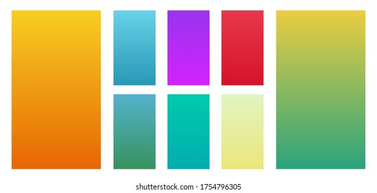 Colección del fondo de degradado de color para el diseño gráfico. Vector
