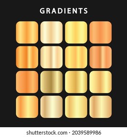 Collection of colorful gradient background for graphic design. Vector illustration