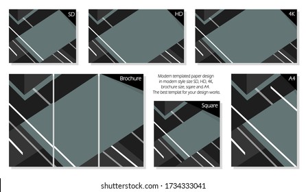 Collection of colorful gray abstract vector, modern color background with empty area for your work design.