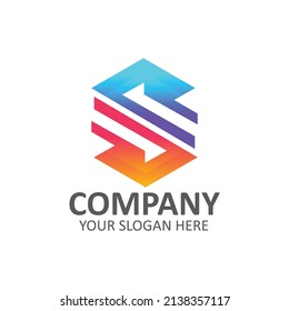 Collection Colorful initial S letter logo design-3