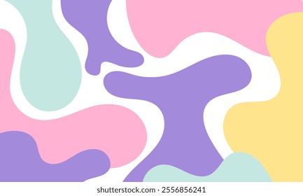 collection Colorful liquid and fluid background for summer,waves summer background.