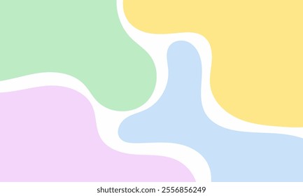 collection Colorful liquid and fluid background for summer,waves summer background.