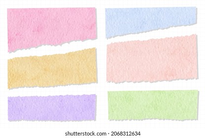 Free Vector  Watercolor washi tape collection