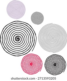 A collection of colorful and monochro