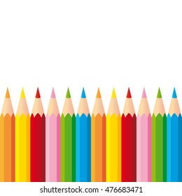 Set Realistic 3d Colorful Colored Pencils Stock Vector (Royalty Free ...