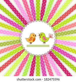 Collection colorful ribbon. Vector illustration.