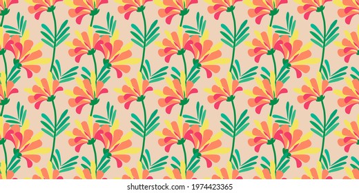 A collection of colorful seamless floral motifs for fabric printing, digital paper, wallpaper, covers, t-shirt patterns, pillow patterns, mag, cards, digital prints, frames and more.
