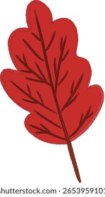 Eine Kollektion bunter Ahornblätter im flachen Stil mit roten, orangen und gelben Herbsttönen. Perfekt für saisonale Designs, Naturthemen und Herbstdekorationen