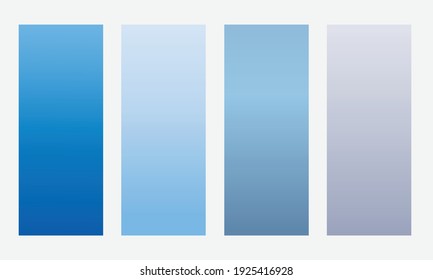 Kollektion von bunten, glatten Farbverlauf-Hintergrund für Grafikdesign. Vektorgrafik