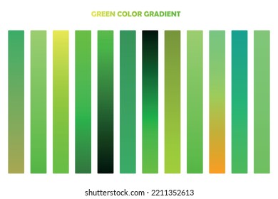 Collection of colorful smooth gradient background for graphic design. Vector illustration.