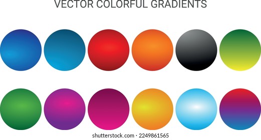 Kollektion von buntem, glattem Farbverlauf-Hintergrund für Grafikdesign