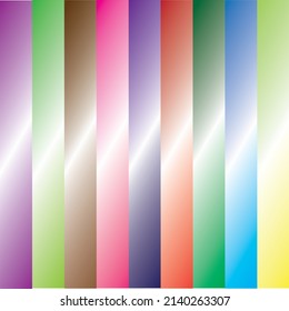 Collection of colorful smooth gradient backgrounds for graphic design. and vector illustration