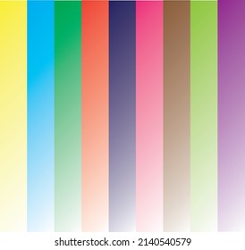 Collection of colorful smooth gradient backgrounds for graphic design. and vector illustration