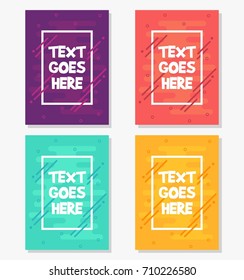 Collection of colorful templates