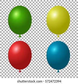 Collection of colorful vector balloons