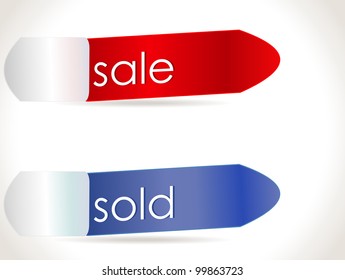 Collection of colorful vector sale template