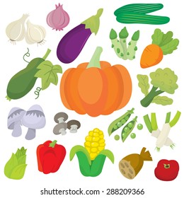 A collection of colorful vegetables.