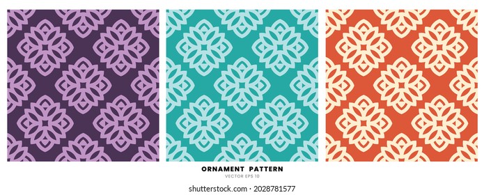 A Collection of Colors, Patterns, Abstract Ornaments, Lines, and Shapes, with Color Variations, Can be used for Background Design Templates to T-shirt Patterns.