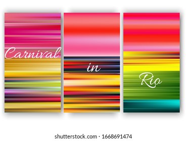 Colección de fondos de degradado colorido para diseño de portada o papel tapiz para smartphone. Colores vivos de carnaval, frutas tropicales y flores. 