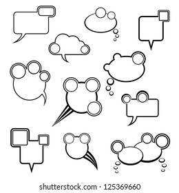 collection of comic bubbles
