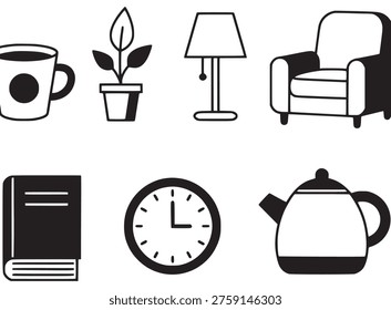 Collection of common household items