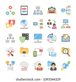 
Collection of Communication and Networking Icons 
