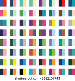Collection of complementary colour combinations for logos or other designs. Two colour combinations set.