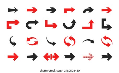 Colección de flechas de concepto para diseño web, aplicaciones móviles, interfaz y más.