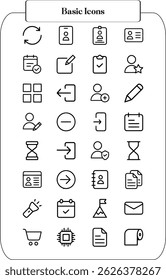 Colección del conjunto de iconos de conexión. Contáctenos icon set teléfono correo electrónico ubicación chay Sitio web. Conjunto de iconos de contacto de redes sociales esbozado Vector.