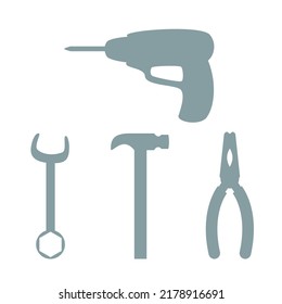colección de iconos de herramientas de construcción
