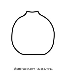 Collection of contour drawings of vases in eps 10. Linear vector illustration. Ceramic vases
