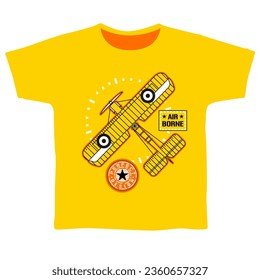 Collection of cool aeroplane shows, vector illustrations