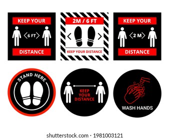 collection of corona prention methods vector eps