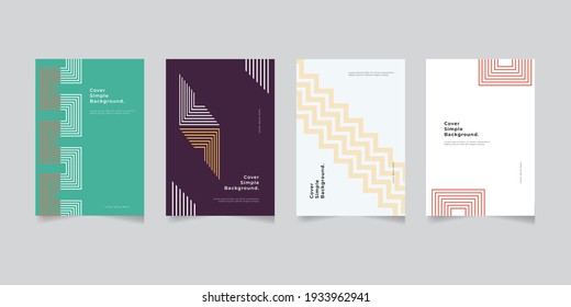 Collection of corporate brochure templates. Vertical vector business presentation set front page mock up. Company reports include layout bundles, brochures, fliers, wallpapers, cards etc.vector eps10