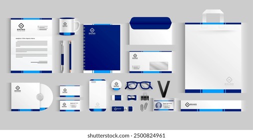 colección del folleto de papelería corporativa para presentación Vector