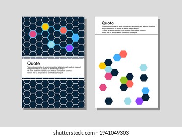 Collection of corporate identity brochure templates. Layout design. Abstraction. A set of flyers. Vector illustration