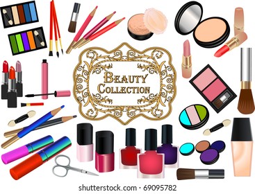 Collection of cosmetic elements