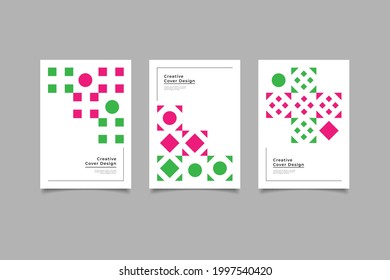 Colección de plantillas de fondo de portada para presentaciones, documentos de portada corporativos, corporativos, con un estilo minimalista moderno muy elegante.ilustración vectorial eps10