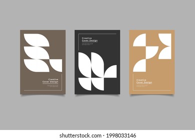 A collection of cover background templates for presentations, corporate cover documents, corporate, with a modern minimalist style that is very elegant.vector illustration eps10